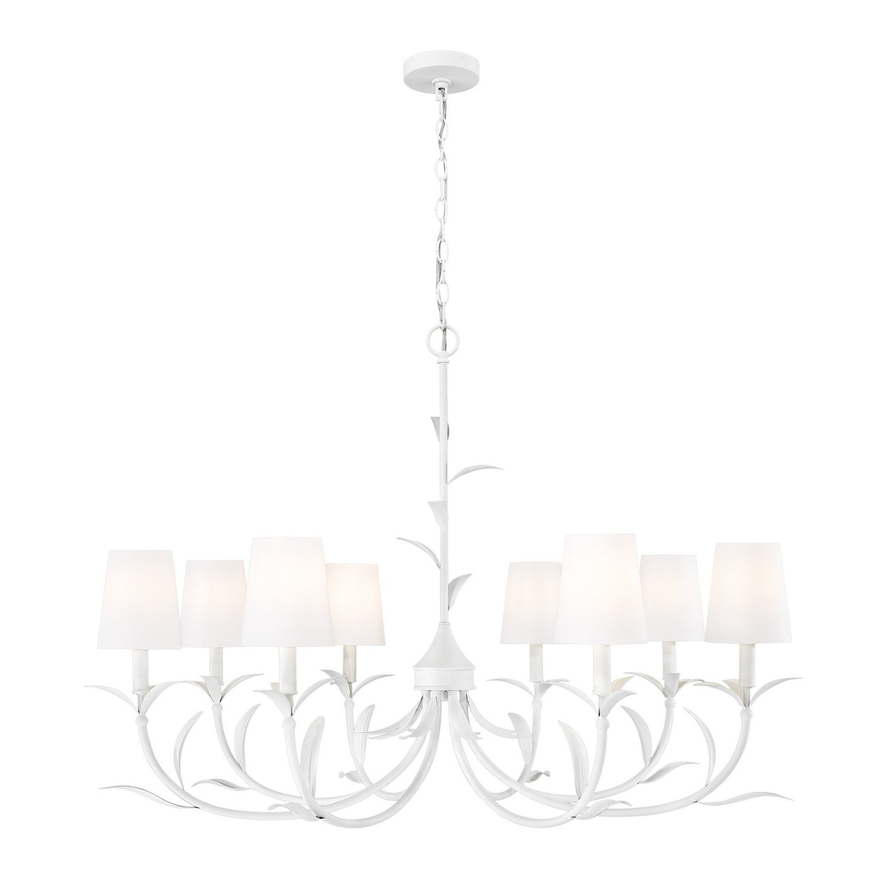 Z-Lite - 830-42TXWH - Eight Light Chandelier - Aslin - Textured White