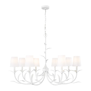 Z-Lite - 830-42TXWH - Eight Light Chandelier - Aslin - Textured White