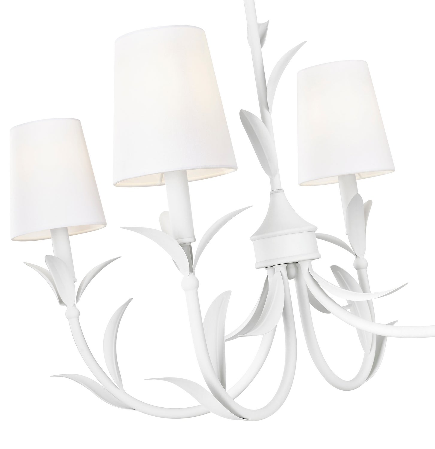 Z-Lite - 830-44L-TXWH - Six Light Linear Chandelier - Aslin - Textured White