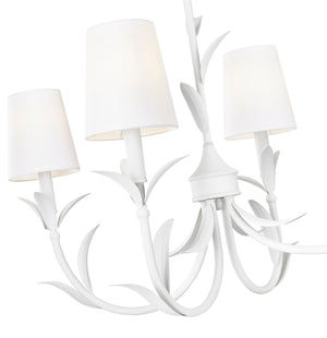 Z-Lite - 830-44L-TXWH - Six Light Linear Chandelier - Aslin - Textured White