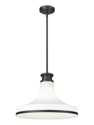 Z-Lite - 831P18-MB - One Light Pendant - Reznor - Matte Black