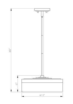Z-Lite - 827P13-MGLD-LED - LED Pendant - Renaud - Modern Gold