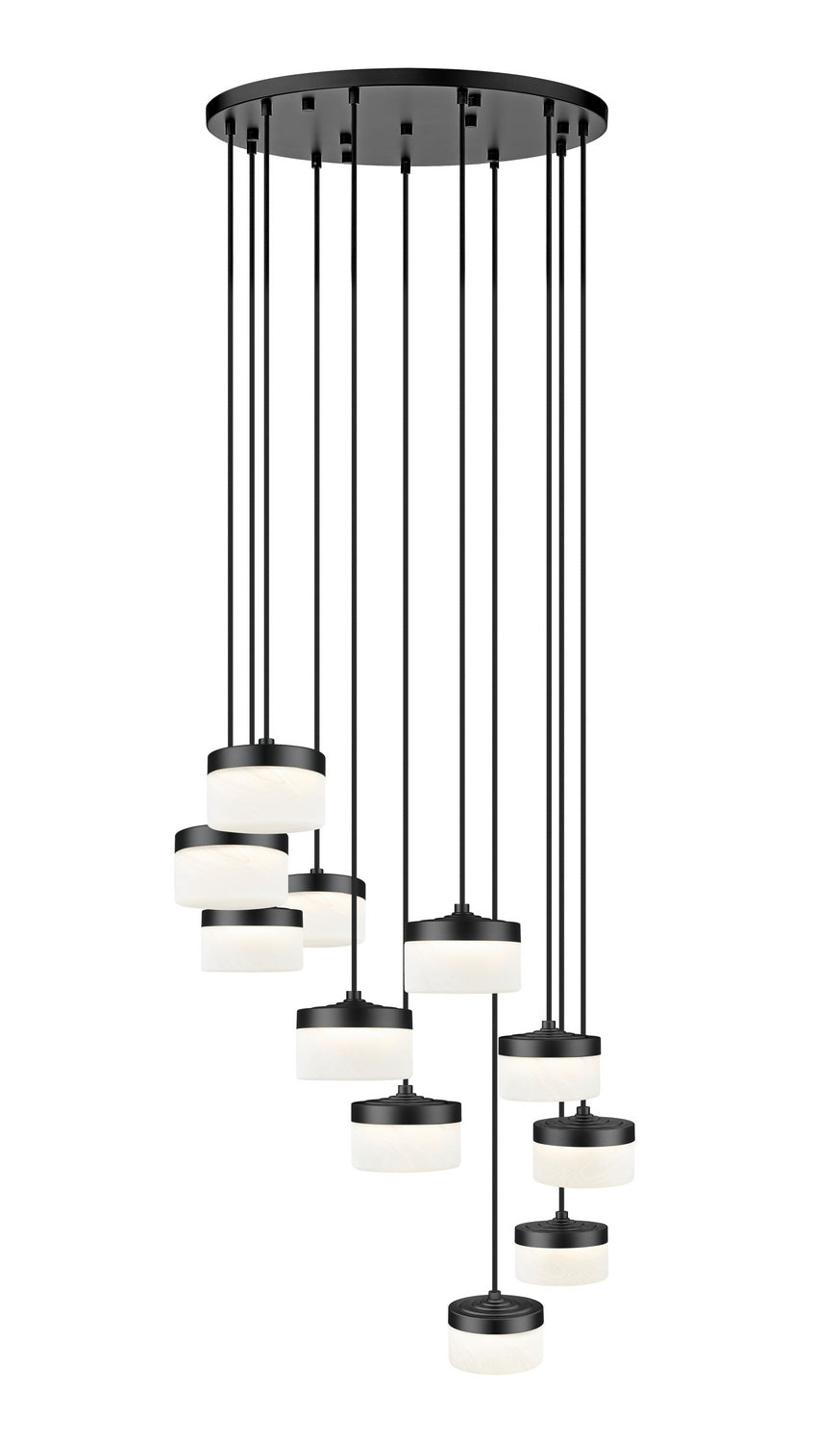Z-Lite - 827P6-11R-MB-LED - LED Chandelier - Renaud - Matte Black