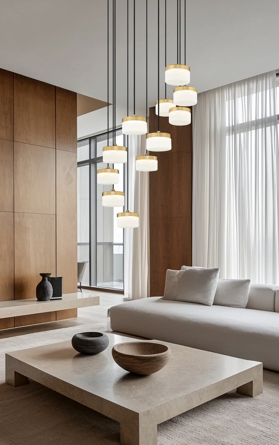 Z-Lite - 827P6-11R-MGLD-LED - LED Chandelier - Renaud - Modern Gold