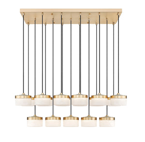 Z-Lite - 827P6-17L-MGLD-LED - LED Linear Chandelier - Renaud - Modern Gold