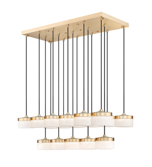 Z-Lite - 827P6-17L-MGLD-LED - LED Linear Chandelier - Renaud - Modern Gold
