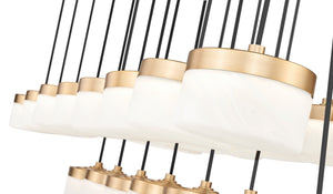 Z-Lite - 827P6-23L-MGLD-LED - LED Linear Chandelier - Renaud - Modern Gold