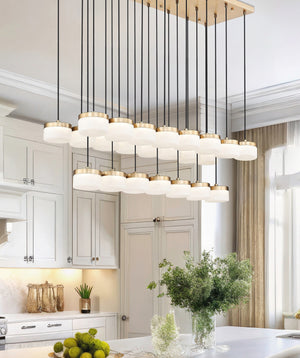 Z-Lite - 827P6-23L-MGLD-LED - LED Linear Chandelier - Renaud - Modern Gold