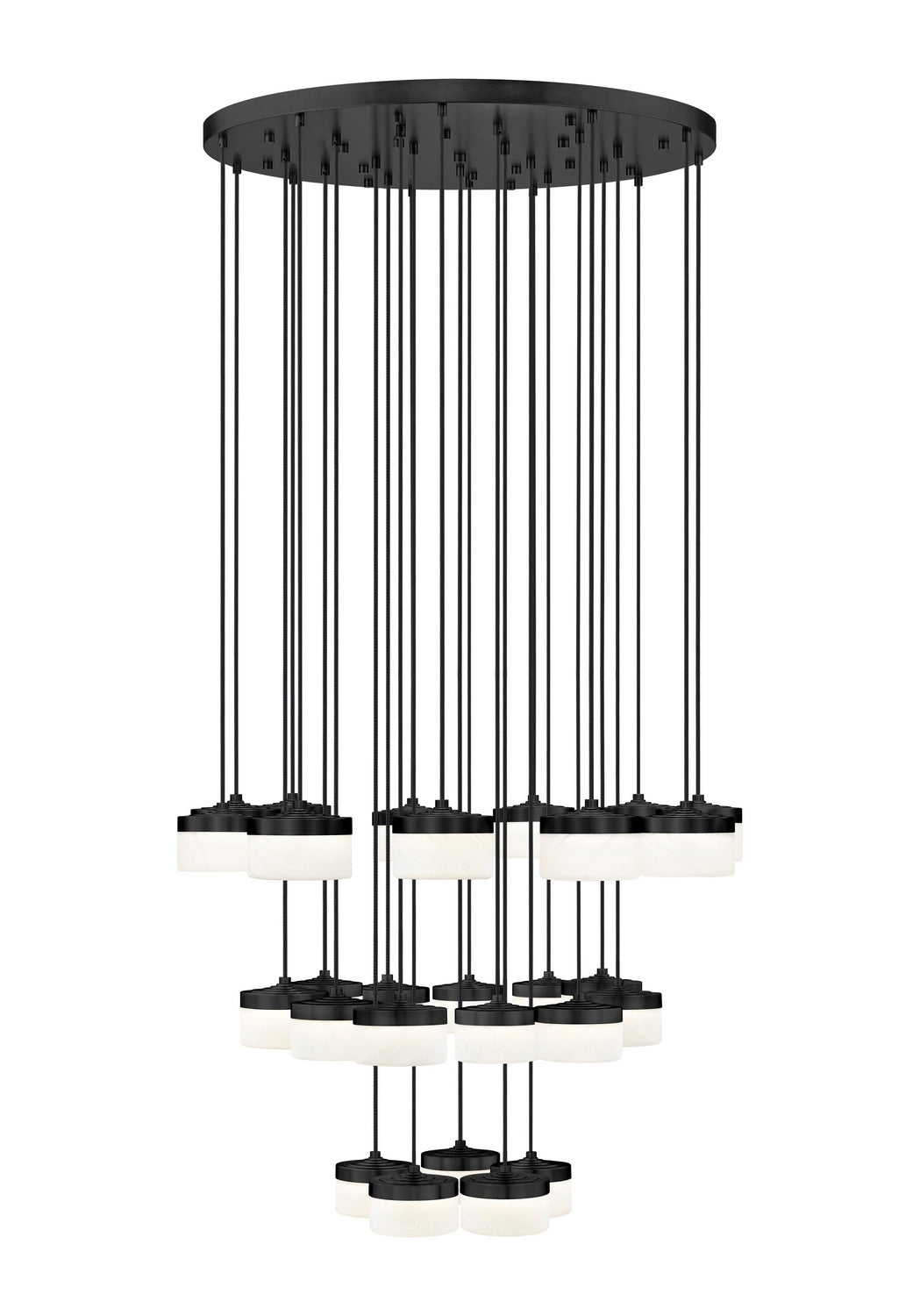 Z-Lite - 827P6-27R-MB-LED - LED Chandelier - Renaud - Matte Black