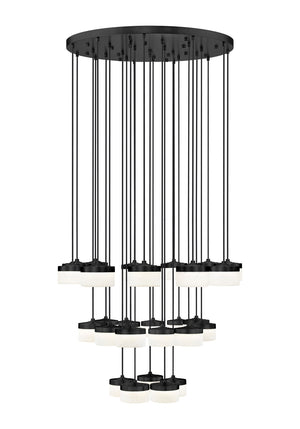 Z-Lite - 827P6-27R-MB-LED - LED Chandelier - Renaud - Matte Black