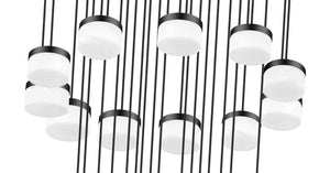 Z-Lite - 827P6-27R-MB-LED - LED Chandelier - Renaud - Matte Black
