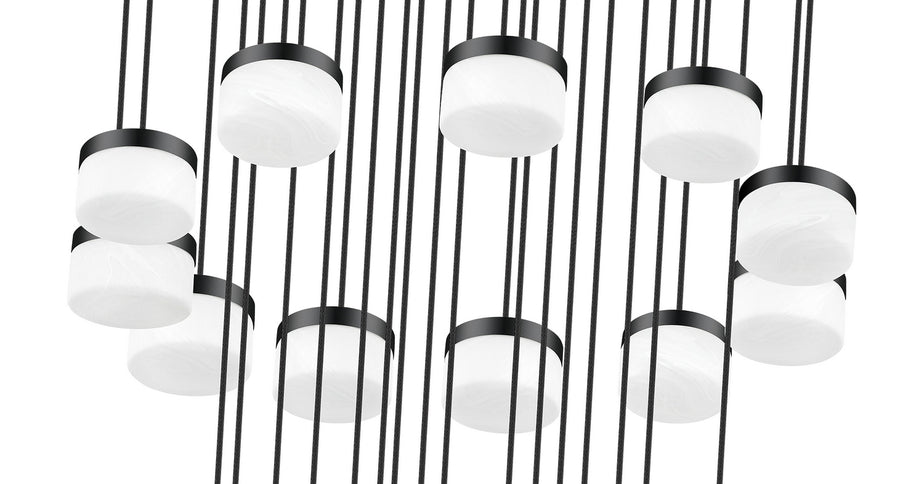 Z-Lite - 827P6-27R-MB-LED - LED Chandelier - Renaud - Matte Black