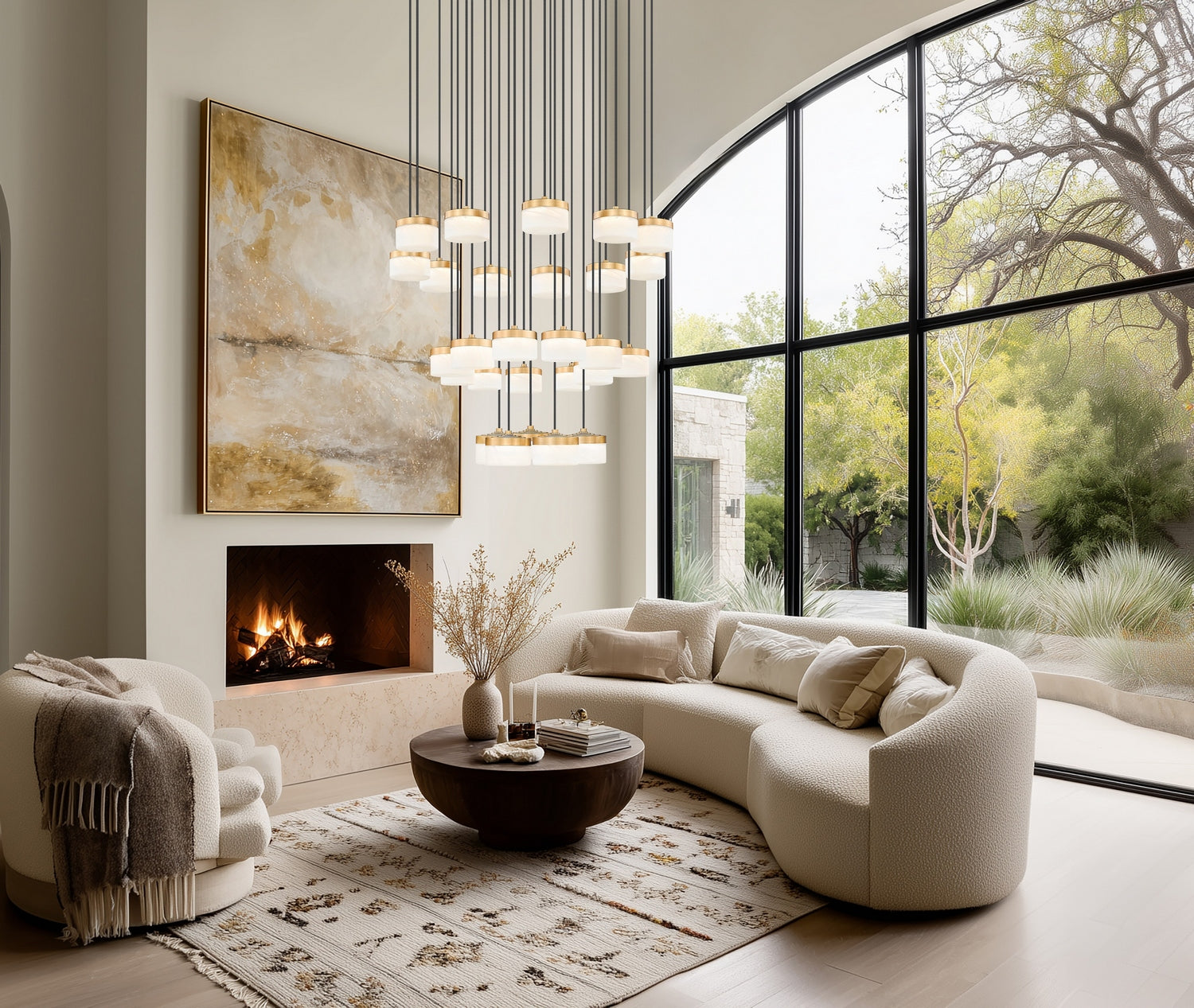 Z-Lite - 827P6-27R-MGLD-LED - LED Chandelier - Renaud - Modern Gold