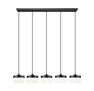 Z-Lite - 827P6-5L-MB-LED - LED Linear Chandelier - Renaud - Matte Black