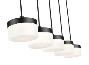 Z-Lite - 827P6-5L-MB-LED - LED Linear Chandelier - Renaud - Matte Black