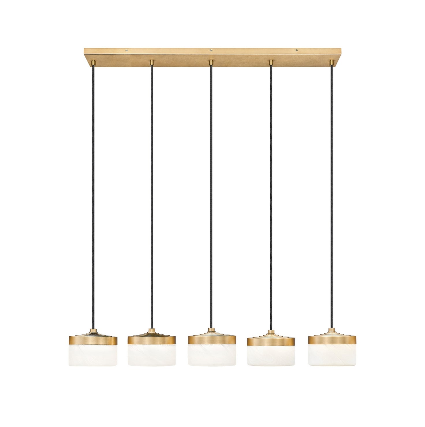 Z-Lite - 827P6-5L-MGLD-LED - LED Linear Chandelier - Renaud - Modern Gold