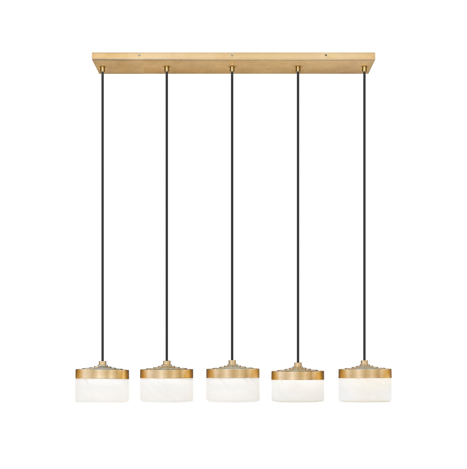 Z-Lite - 827P6-5L-MGLD-LED - LED Linear Chandelier - Renaud - Modern Gold