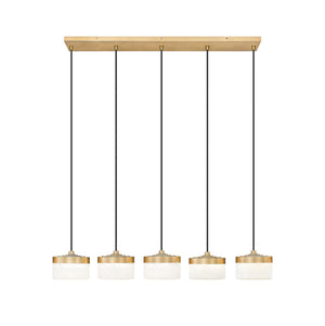 Z-Lite - 827P6-5L-MGLD-LED - LED Linear Chandelier - Renaud - Modern Gold