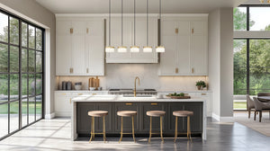 Z-Lite - 827P6-5L-MGLD-LED - LED Linear Chandelier - Renaud - Modern Gold