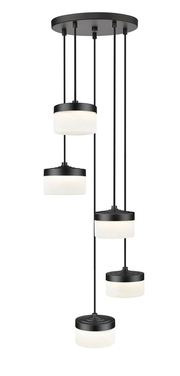Z-Lite - 827P6-5R-MB-LED - LED Chandelier - Renaud - Matte Black