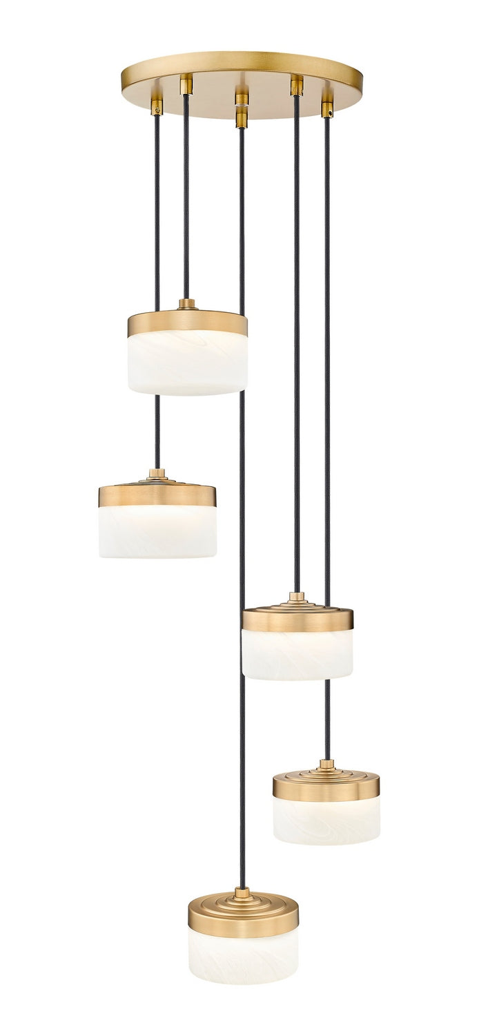 Z-Lite - 827P6-5R-MGLD-LED - LED Chandelier - Renaud - Modern Gold