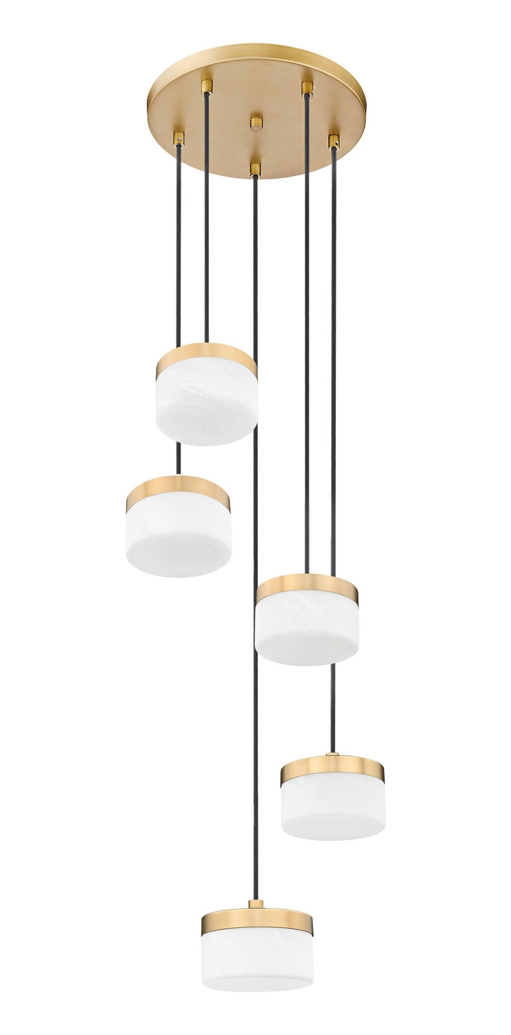 Z-Lite - 827P6-5R-MGLD-LED - LED Chandelier - Renaud - Modern Gold