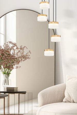 Z-Lite - 827P6-5R-MGLD-LED - LED Chandelier - Renaud - Modern Gold