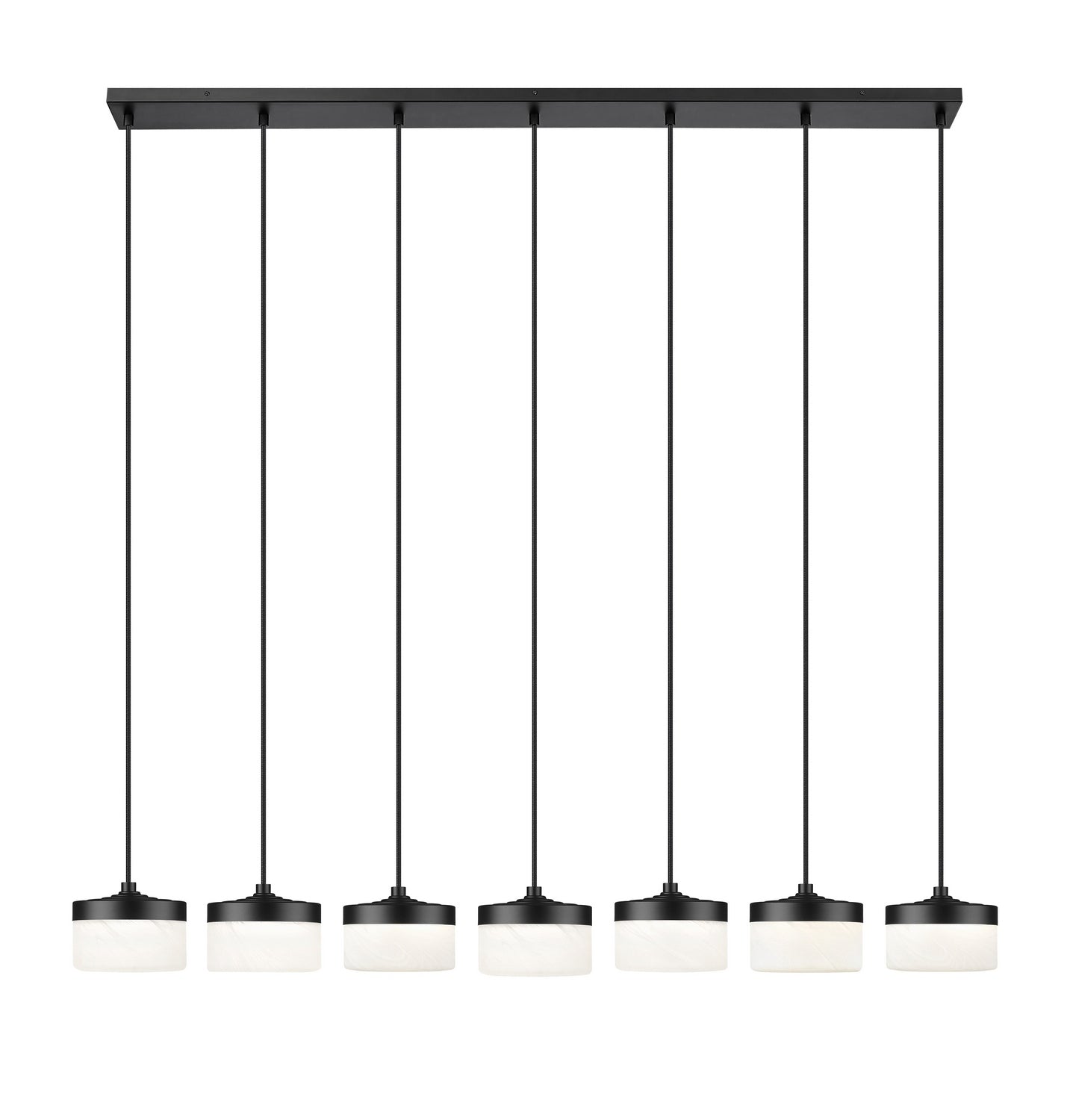 Z-Lite - 827P6-7L-MB-LED - LED Linear Chandelier - Renaud - Matte Black