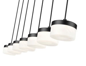 Z-Lite - 827P6-7L-MB-LED - LED Linear Chandelier - Renaud - Matte Black