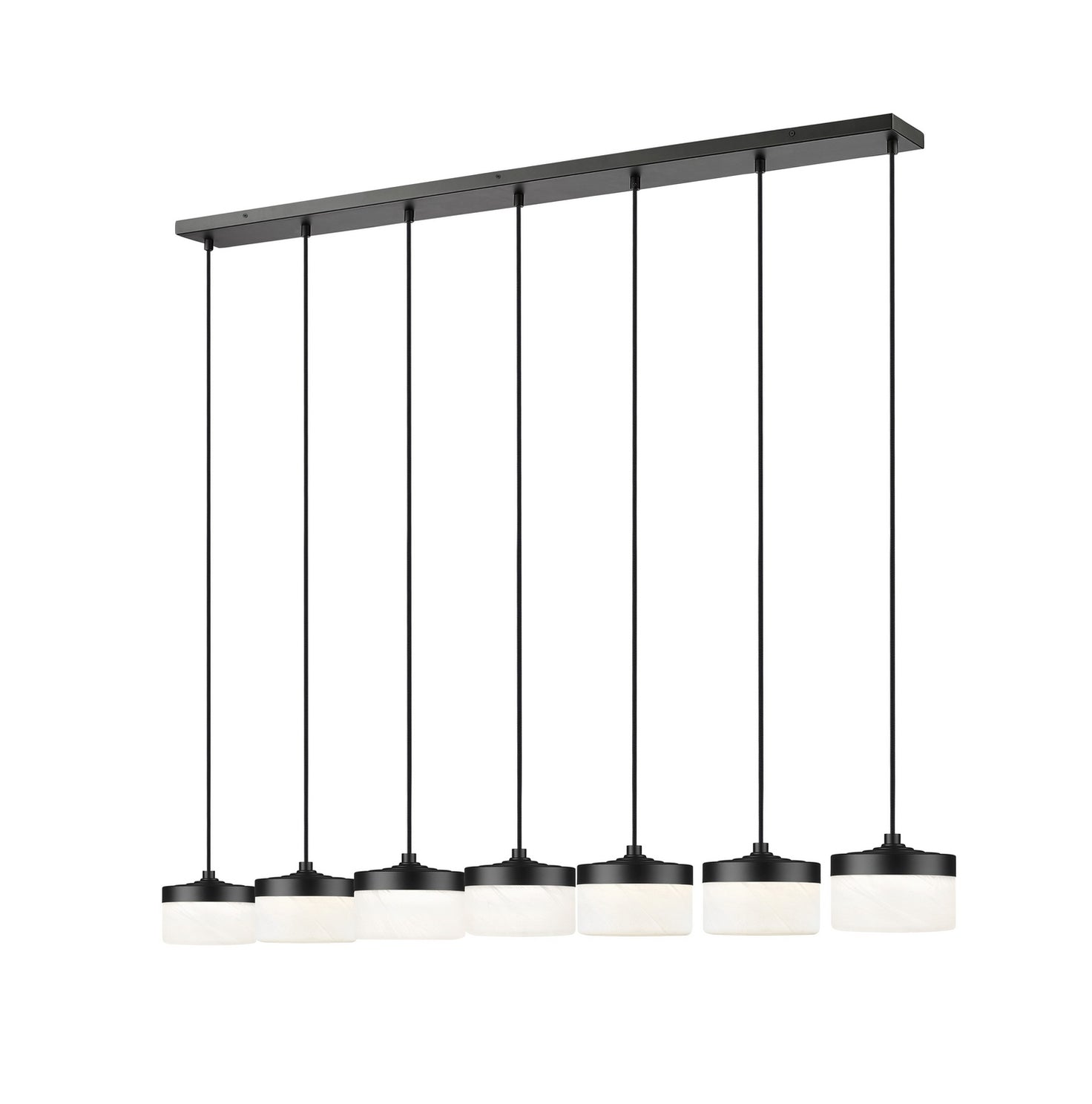 Z-Lite - 827P6-7L-MB-LED - LED Linear Chandelier - Renaud - Matte Black