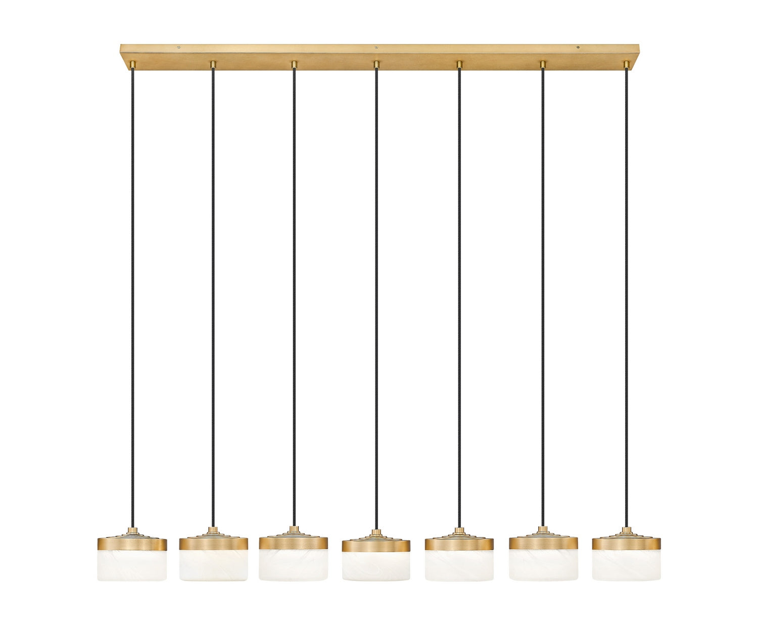 Z-Lite - 827P6-7L-MGLD-LED - LED Linear Chandelier - Renaud - Modern Gold