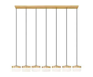 Z-Lite - 827P6-7L-MGLD-LED - LED Linear Chandelier - Renaud - Modern Gold