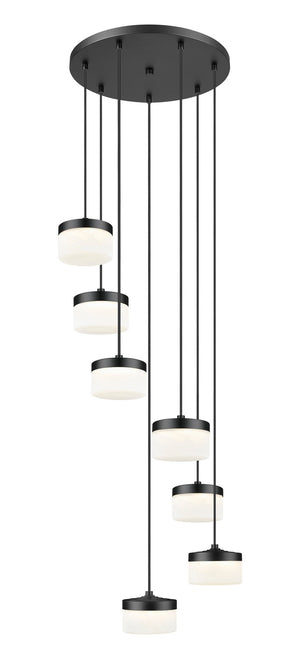 Z-Lite - 827P6-7R-MB-LED - LED Chandelier - Renaud - Matte Black
