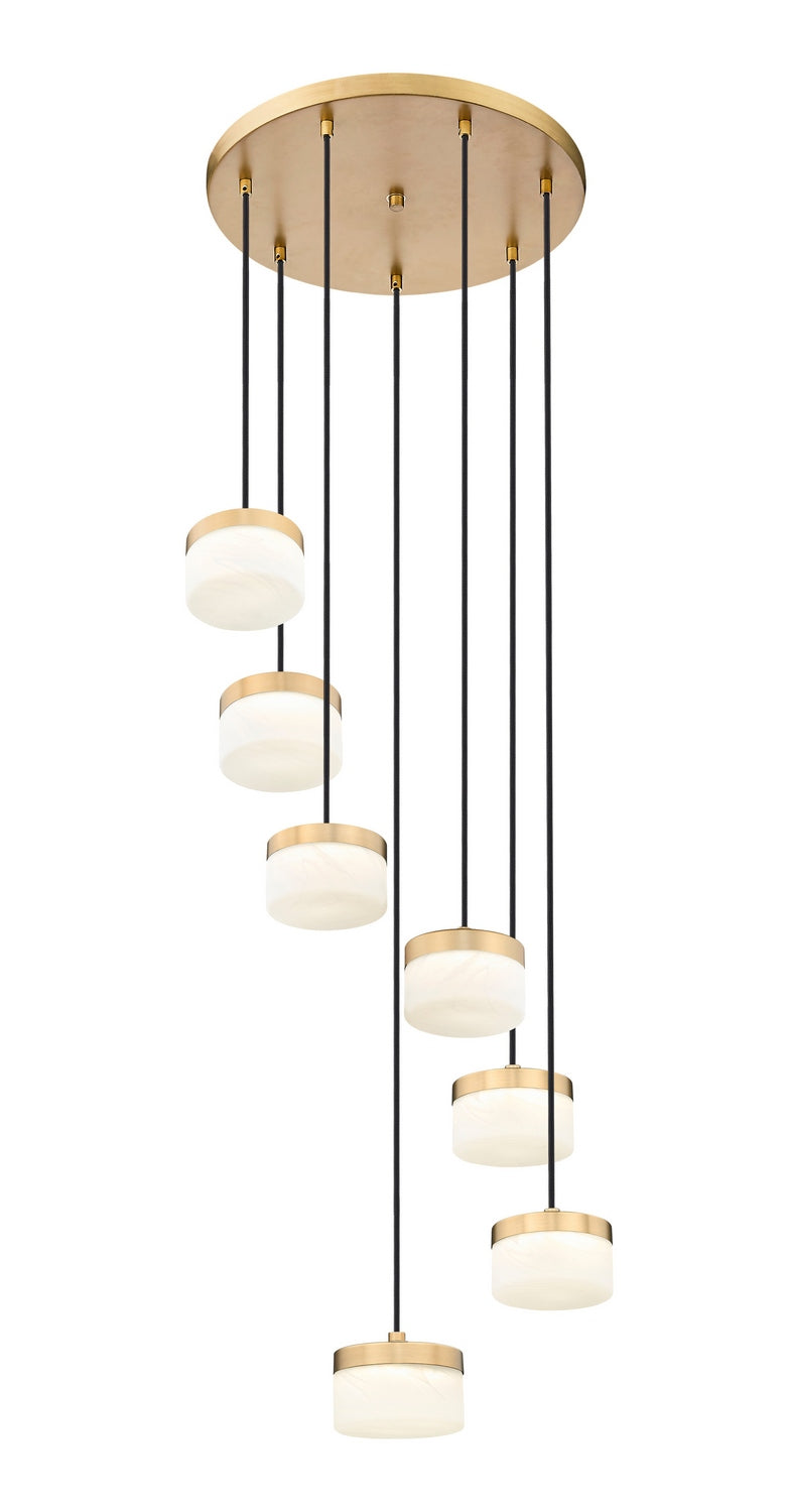 Z-Lite - 827P6-7R-MGLD-LED - LED Chandelier - Renaud - Modern Gold