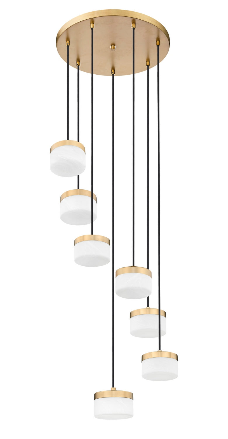 Z-Lite - 827P6-7R-MGLD-LED - LED Chandelier - Renaud - Modern Gold