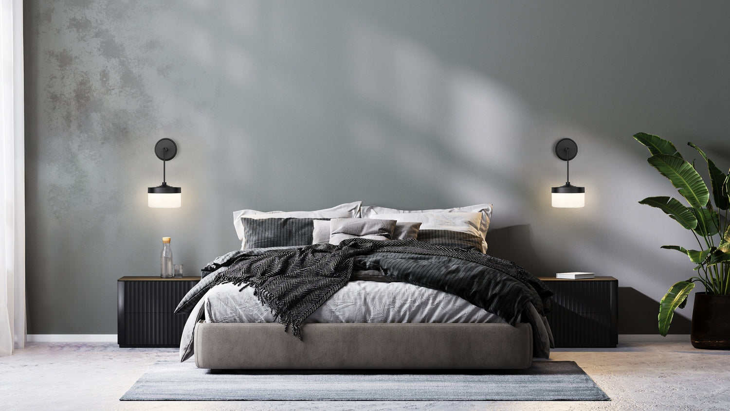 Z-Lite - 827S-MB-LED - LED Wall Sconce - Renaud - Matte Black