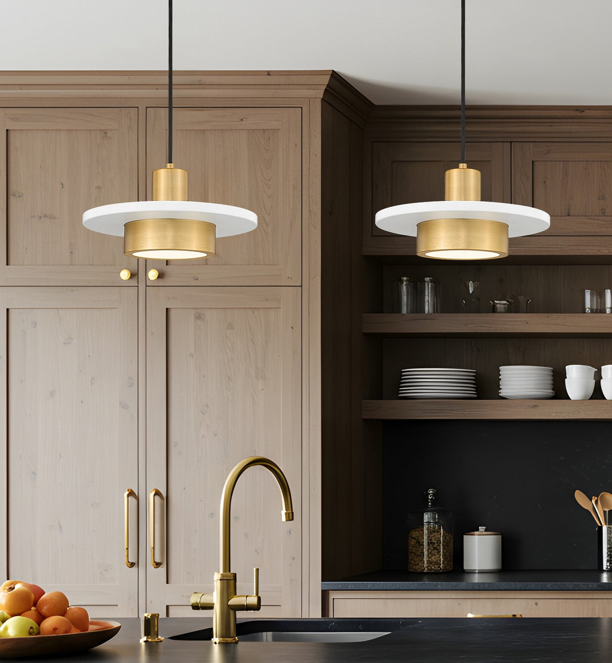 Z-Lite - 829P12-MW-MGLD-LED - LED Pendant - Ludo - Matte White + Modern Gold