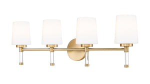 Z-Lite - 7700-4V-MGLD - Four Light Vanity - Henri - Modern Gold