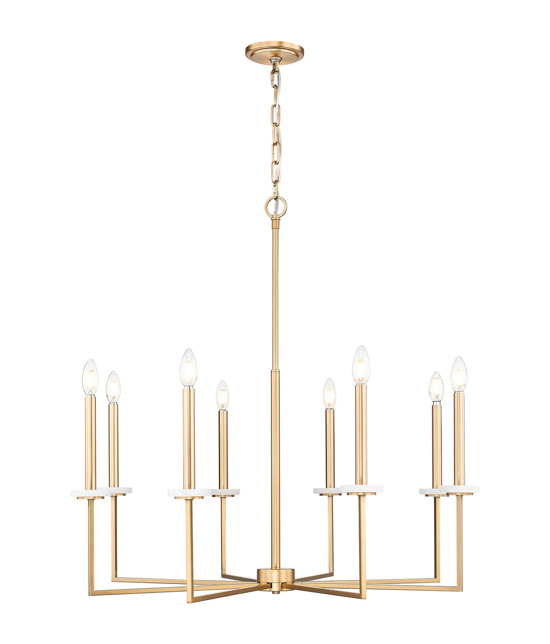 Z-Lite - 6100-8MGLD - Eight Light Chandelier - Gaultier - Modern Gold