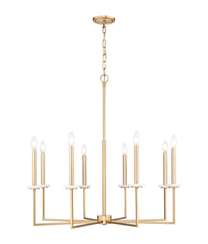 Z-Lite - 6100-8MGLD - Eight Light Chandelier - Gaultier - Modern Gold