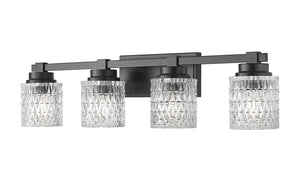Z-Lite - 6101-4V-MB - Four Light Vanity - Jacqueline - Matte Black