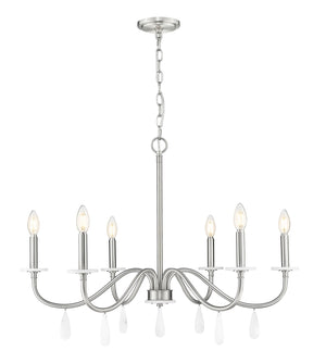 Z-Lite - 6103-32BN - Six Light Chandelier - Toussant - Brushed Nickel