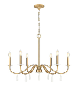Z-Lite - 6103-32MGLD - Six Light Chandelier - Toussant - Modern Gold