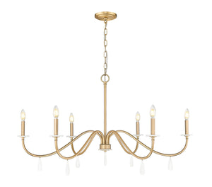 Z-Lite - 6103-45MGLD - Six Light Chandelier - Toussant - Modern Gold