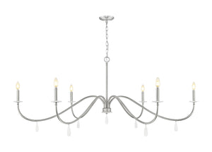 Z-Lite - 6103-63BN - Six Light Chandelier - Toussant - Brushed Nickel