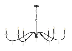 Z-Lite - 6103-63MB - Six Light Chandelier - Toussant - Matte Black