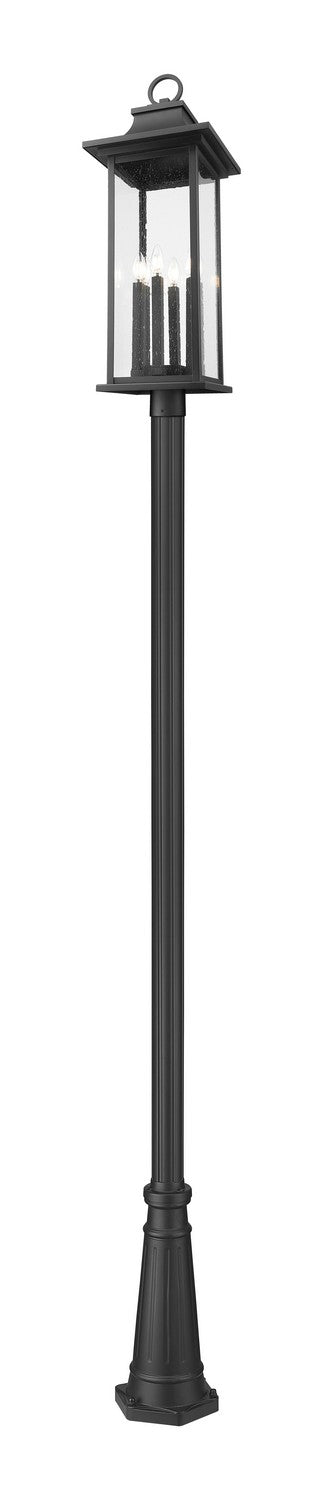 Z-Lite - 5017PHXLR-519P-BK - Six Light Outdoor Post Mount - Tiberius - Black