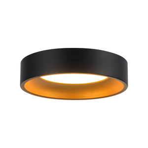 Kuzco Lighting - FM0702605BKGD - LED Flush Mount - Nix - Black/Gold
