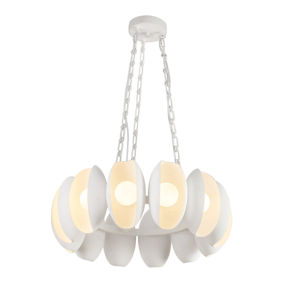 Alora - CH305725AW - LED Chandelier - Cortez - Antique White