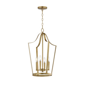 Maxim - 10424NAB - Four Light Pendant - Arden - Natural Aged Brass